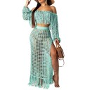 Top corto y falda de playa para mujer B1088 5