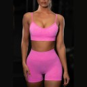Top corto y pantalones cortos deportivos para mujer 6