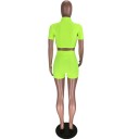 Top corto y shorts de mujer B1125 3