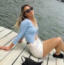 Top court en tricot pour femme à nouer 2