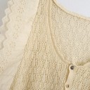Top court en tricot pour femmes avec volants 2