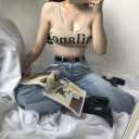 Top court pour femme avec impression A1081 2