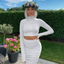 Top court pour femme avec zip 3