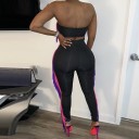 Top court pour femmes et pantalon avec franges 2