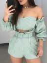 Top court pour femmes et short B969 2