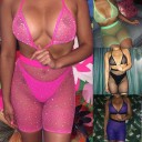 Top court pour femmes et shorts P889 1