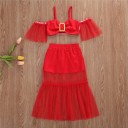Top court pour fille et jupe L1309 3