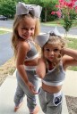 Top court pour fille et pantalon L1375 3