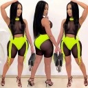 Top court transparent pour femmes et shorts 3