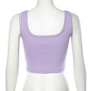 Top crop da donna con cuori A388 3