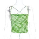 Top crop da donna verde 2