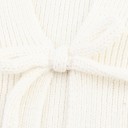 Top crop de malha para senhora com colarinho Manga curta Três cordões para atar à frente Top de verão de uma só cor Várias cores Poliéster Algodão 10