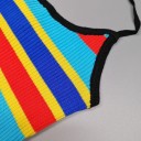 Top crop feminino colorido 5