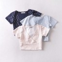 Top crop feminino com decote profundo B364 5