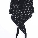 Top crop feminino cruzado com mangas longas A1355 6