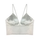 Top crop in satin per donna 6