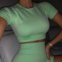 Top crop sportivo da donna B881 5