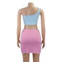 Top cropped feminino e saia 3