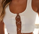 Top curto feminino com corrente 4