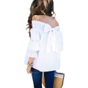 Top da donna arricciato con fiocco 3