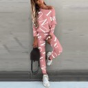 Top da donna con maniche lunghe e leggings B917 2