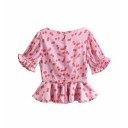 Top da donna con stampa di ciliegie 1