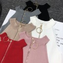 Top da donna con zip B264 1