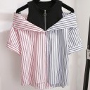 Top da donna e pantaloni corti in denim B1194 2