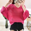 Top da donna traforato con maniche lunghe 8