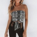 Top de mujer con estampado de serpiente 4