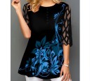 Top de mujer con mangas transparentes 2