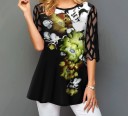 Top de mujer con mangas transparentes 4