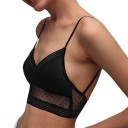 Top de mulher com costas baixas e decote em V com rede de bolinhas e alças finas para usar por baixo de vestidos e tops com costas nuas 5