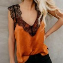 Top de verano de mujer con escote de encaje 4