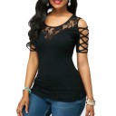 Top de Verão Feminino Preto 2