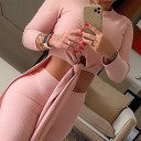 Top e calças femininas B1026 1