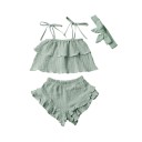 Top e calções para meninas L1260 6