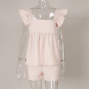 Top e pantaloni corti da donna B1201 3