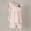 Top e pantaloni corti da donna B1201 4