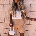 Top e pantaloni corti da donna B1232 1