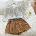 Top e pantaloni corti da donna B947 5