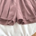 Top e pantaloni corti da donna B947 3