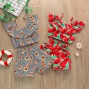 Top e pantaloni corti da ragazza L1202 1