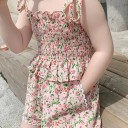 Top e pantaloni corti da ragazza L1446 2