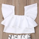 Top e pantaloni da ragazza L1512 4