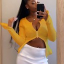 Top elástico con cremallera para mujer 6