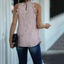 Top en dentelle sans manches pour femmes 2
