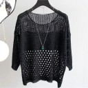 Top en tricot pour femmes à motifs ajourés 2