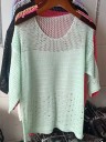 Top en tricot pour femmes à motifs ajourés 1