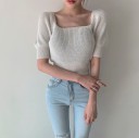 Top en tricot pour femmes avec lien G376 4